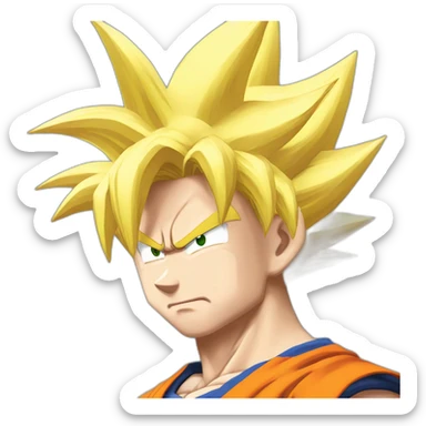 Goku sayan sticker