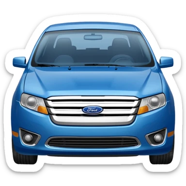 a blue 2010 Ford fusion sticker