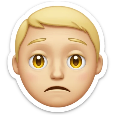 very very very very very very sad yellow faced emoji sticker
