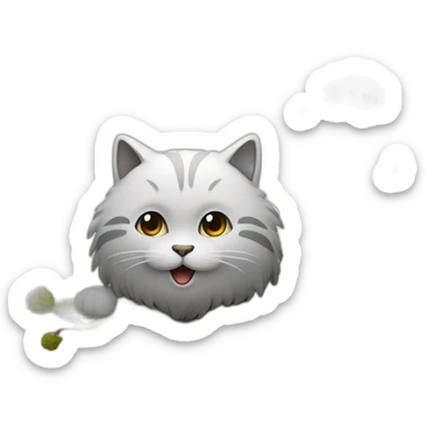 Arbre à chat dans l’espace  sticker