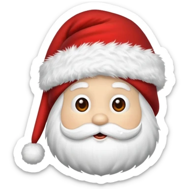 santa hat - only the hat itself, no face included sticker