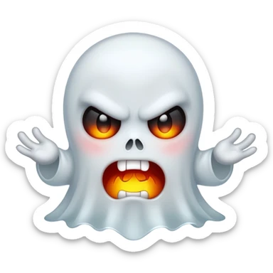 cute ghost angry sticker