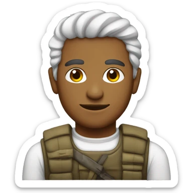 Freedom fighter in keffiyeg sticker