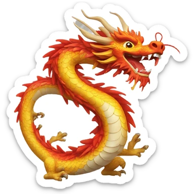 china dragon sticker