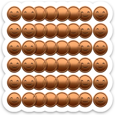 100 mon bronze sticker