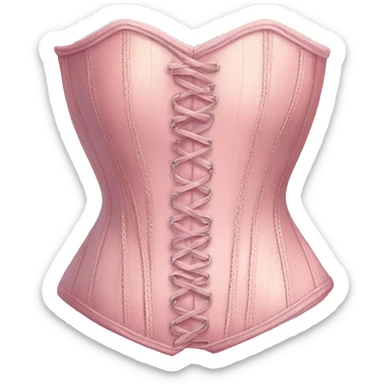 Vintage pink pastel corset sticker