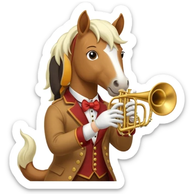 horse Musician sticker