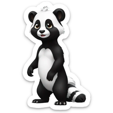 skunk-panda-hybrid full body sticker