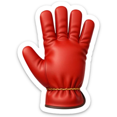 Protective Work Glove red sticker