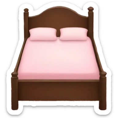 bed with rose petals sticker