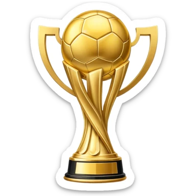 world cup trophy sticker