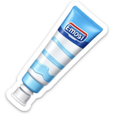 Toothpaste sticker