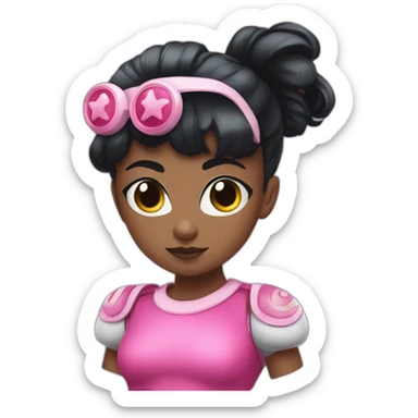 Power puff giirl, captain bubble girl power sticker