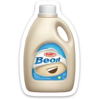 Beige laundry detergent  sticker