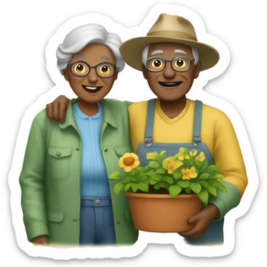 grandparents are gardeners sticker