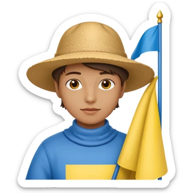 turkey ukraine flag sticker