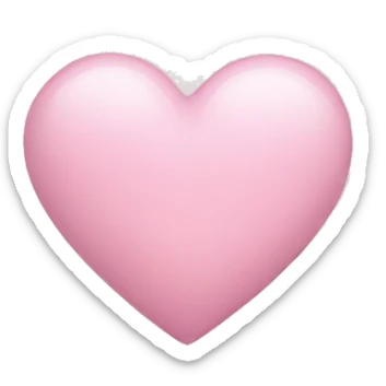 light pink heart sticker