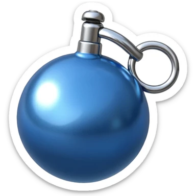 blue bike bell  sticker