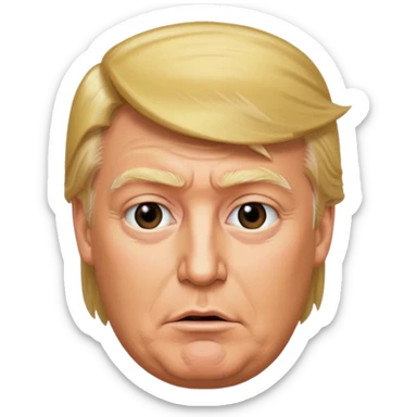 Fat donald Trump sticker