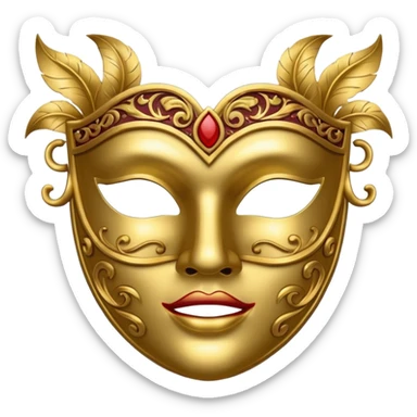 theater mask  sticker