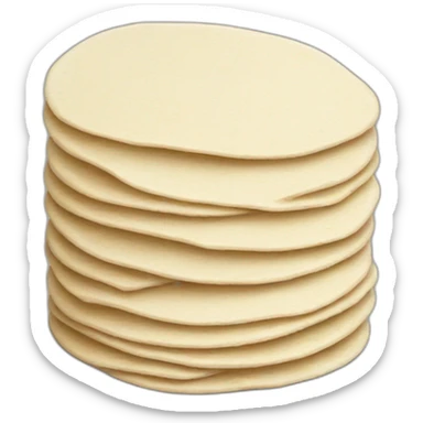 Small Stack of flour tortillas sticker