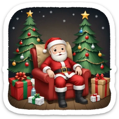 vygeneruj mi depresivne vianoce sticker