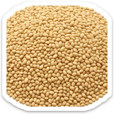 sesame seeds sprinkled on top of food sticker
