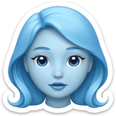 Make a blue siren emoji sticker