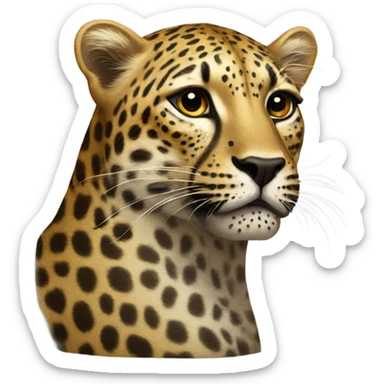 leopard  sticker