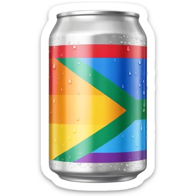 gay light beer can sticker