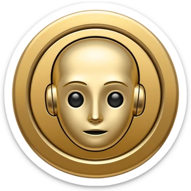 AI logo asking sticker