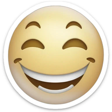 Big smile ball sticker