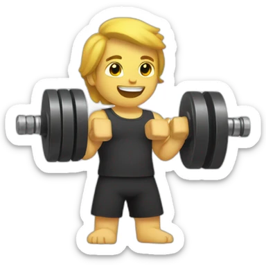 dumbell curls  sticker