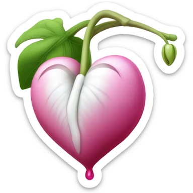 bleeding heart sticker