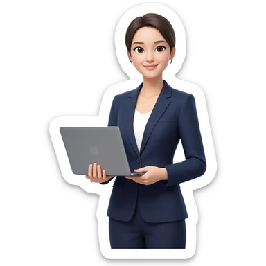 Business woman sticker