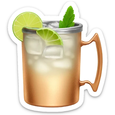 A Moscow mule sticker