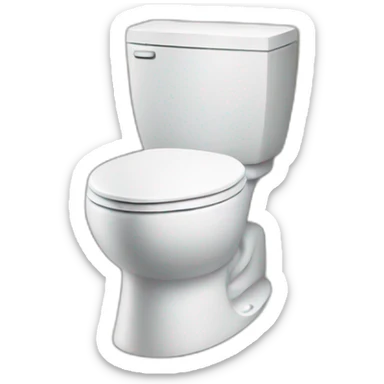 toilet with head coming out of it sticker