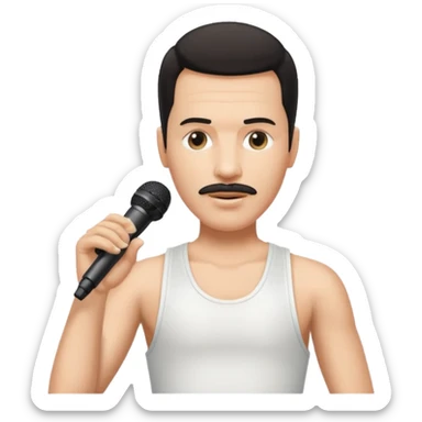 Freddy mercury famous pose sticker