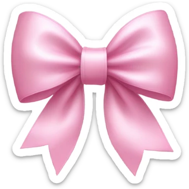 Pink coquette bow sticker