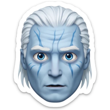 night king  from Games of throne character face only front face sticker