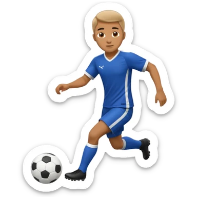 hombre jugando futbol sticker