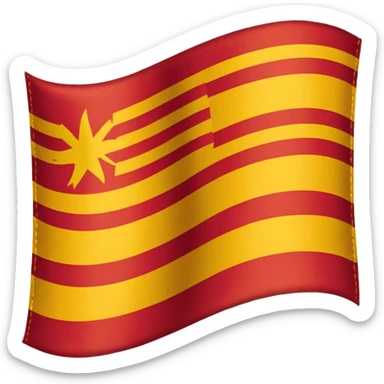 catalan flag sticker