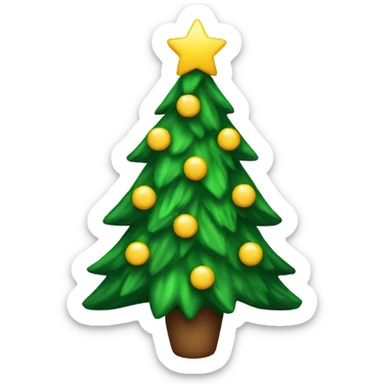 Christmas tree sticker