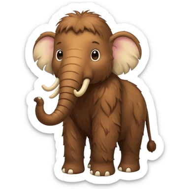 baby mammoth sticker