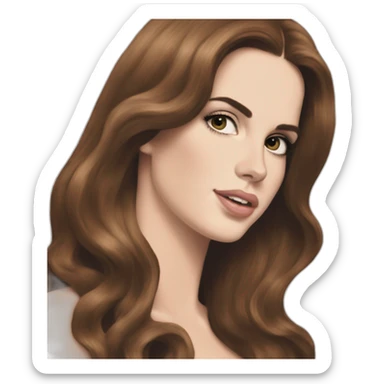 Lana del rey in her DYKTATUOB era sticker