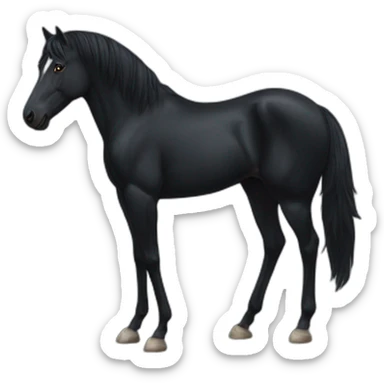Black stallion sticker