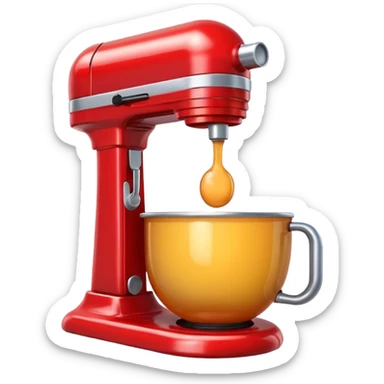 A mixer emoji in apple stile  sticker