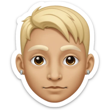 Gotham with a nose ring sticker