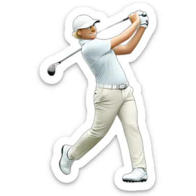 Golf swing sticker