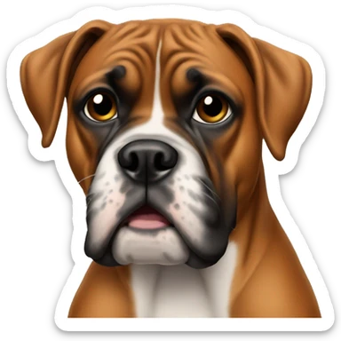 Boxer dog  sticker